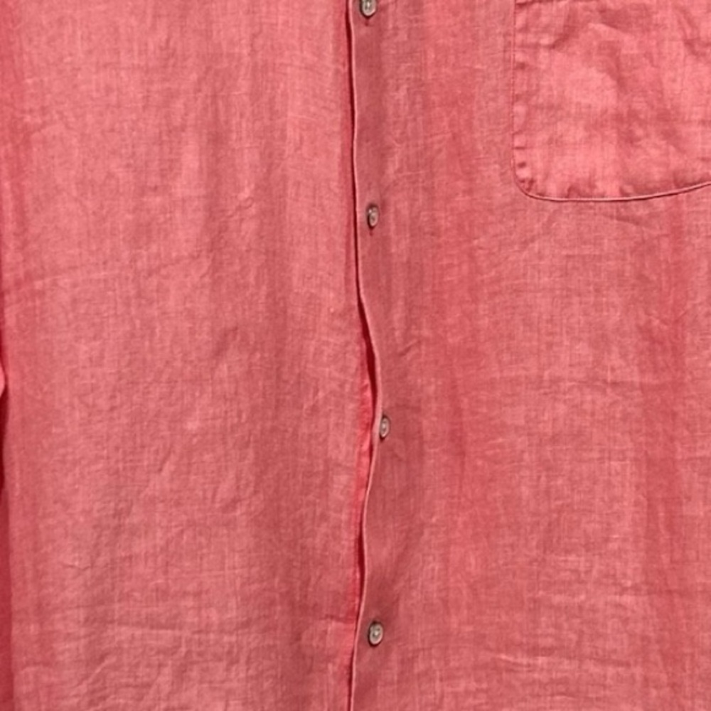 Peter Millar Seaside Garment Dyed Crown Linen Sport Shirt Coastal Golf Preppy XL - Picture 5 of 12